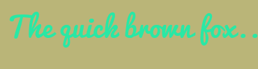 Image with Font Color 29E8A5 and Background Color BAB578